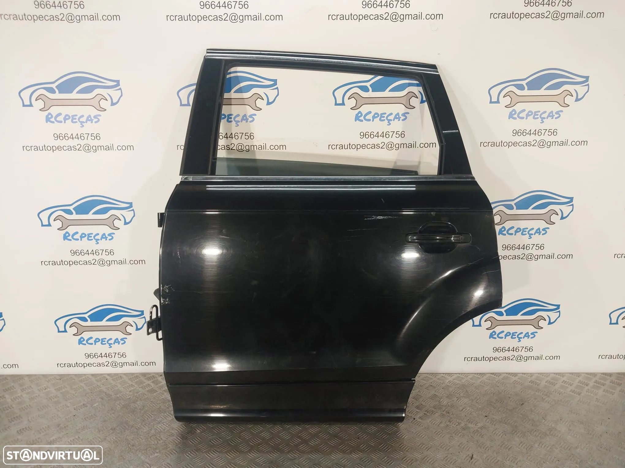 PORTA PORTAS TRASEIRA TRÁS ESQUERDA AUDI Q7 MOTOR PUXADOR VIDRO - 1