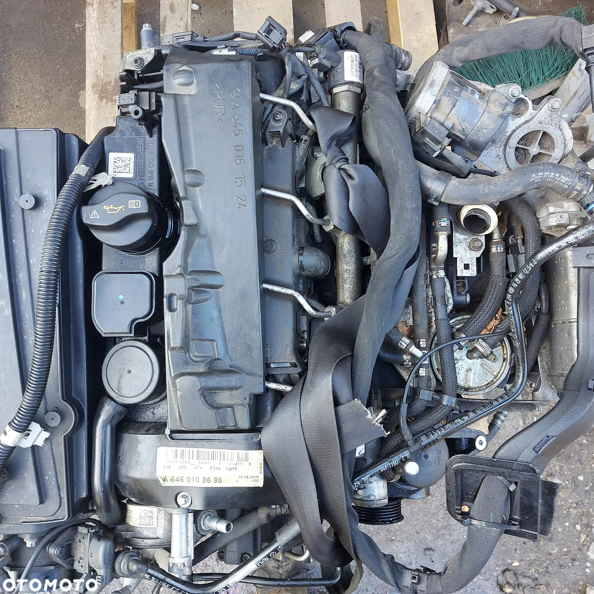 SLUPEK SILNIK 646811 220 CDI 140 TYS. 1700 PS MERCEDES E W211 C W204 ORYGINAL DEMONTAZ DIESEL 646 811 - 10