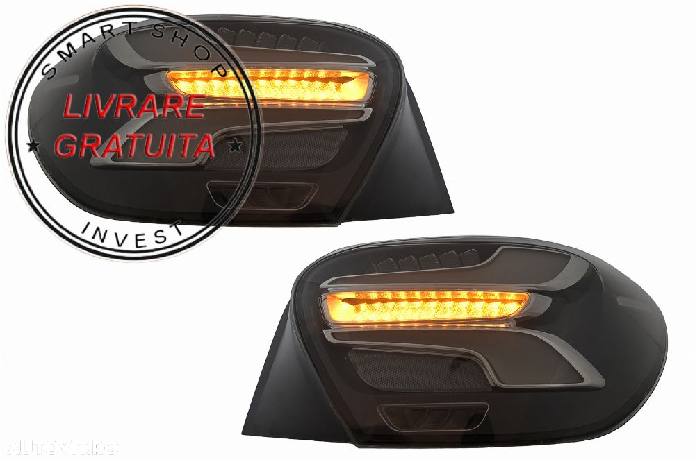 Stopuri LED Mercedes A-Class W176 (2013-08.2015) Facelift Design Fumurii cu Semnal- livrare gratuita - 14