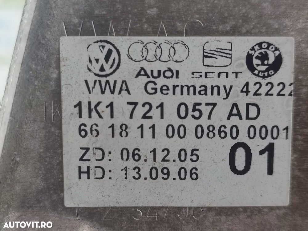 Pedala frana 1K1721057AD Volkswagen VW Golf 5 [2003 - 2009] 1.9 tdi B - 3