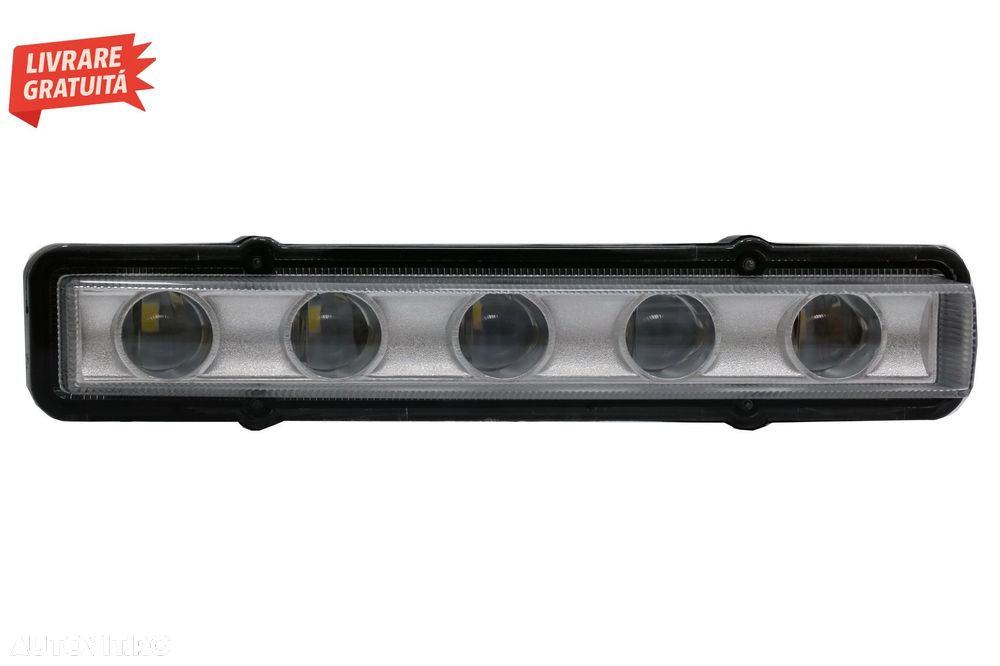 Carcasa faruri Alb cu Lumini de zi dedicate LED DRL Mercedes G-class W463 (1989-20- livrare gratuita - 13