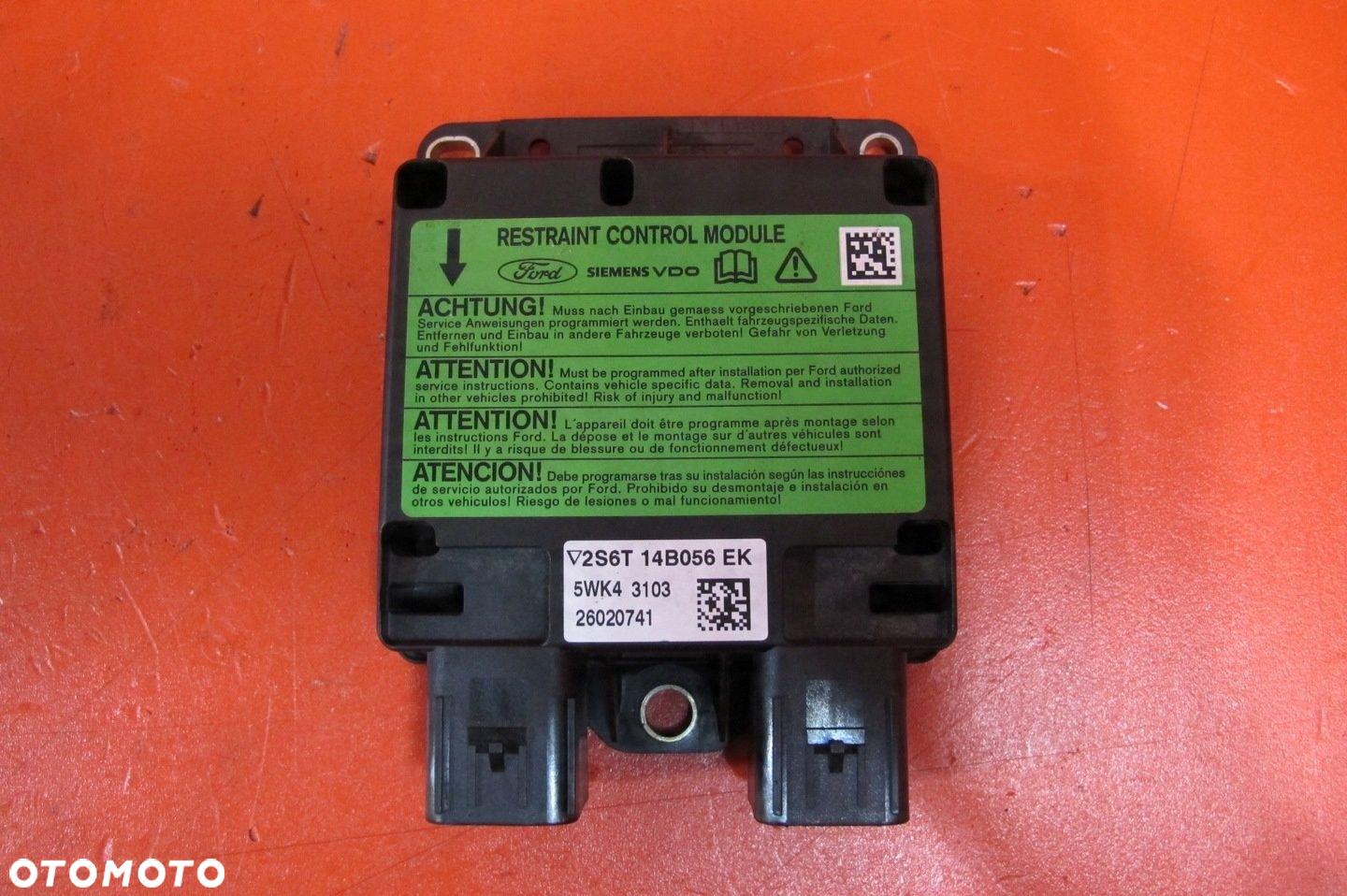 FORD FIESTA 5 V MK6 JH 02-05 AIR BAG PODUSZKI POWIETRZNE AIRBAG KOMPLET - 3