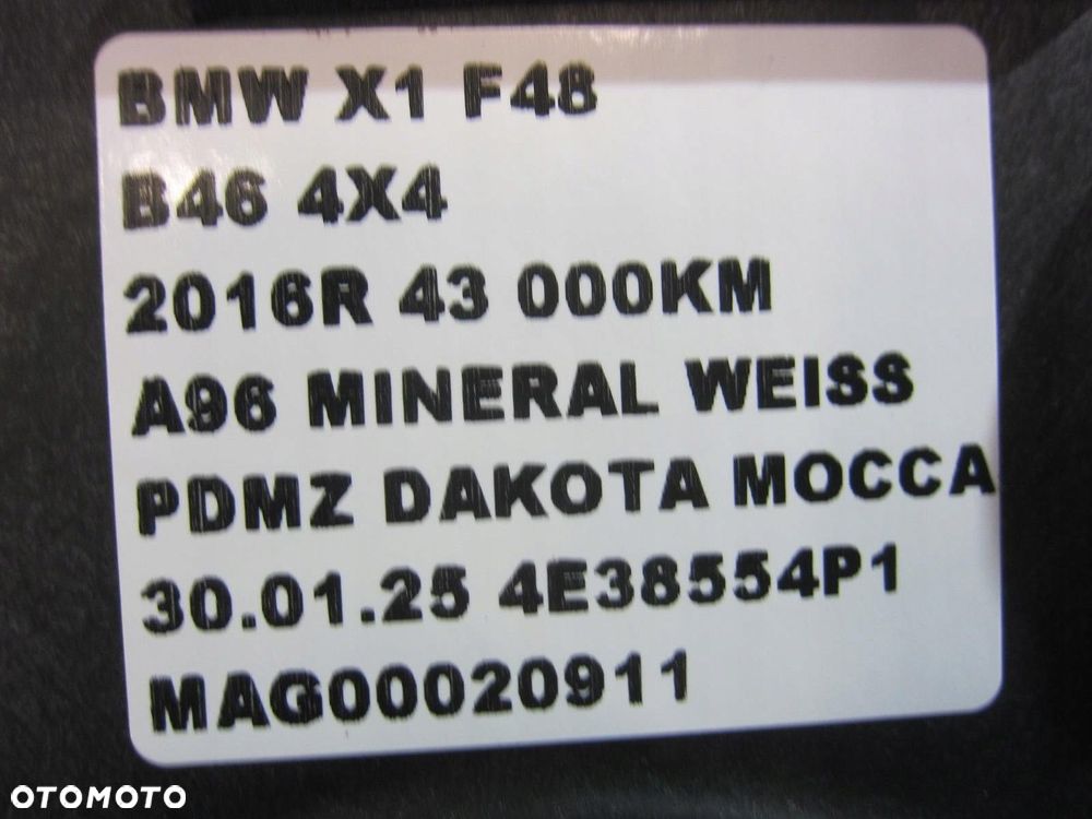BMW X1 F48 F40 F45 F39 GŁOŚNIK NISKOTONOWY LEWY 9278065 FOTELA 65139278065 - 6