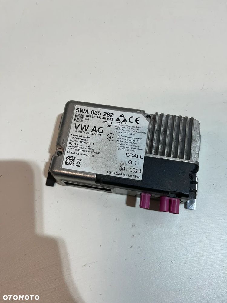 AUDI VW SKODA STEROWNIK USŁUG ONLINE 5WA035282 - 1