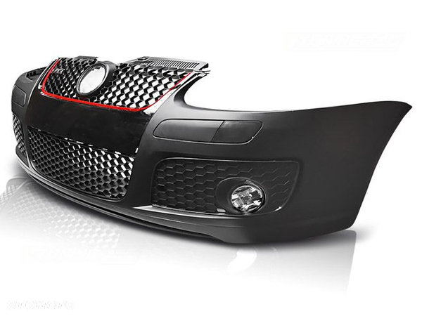 ZDERZAK PRZEDNI GTI LOOK + HALOGENY  Do VW GOLF 5 OD 2003 DO 2009 ROKU