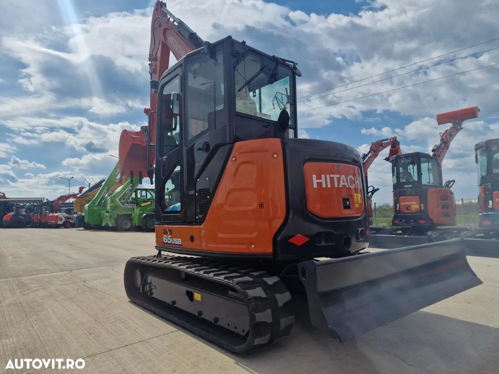 Hitachi ZX65, 6,5tone, 2025, NOU, 66.900 EUR+Tva, PROMOTIE CUPLA RAPIDA+3 CUPE NOI, Aer cond, Inst picon, Ad sapare 4,5m, latime 2m, inaltime 2,55m, posibilitate leasing 5 ani, SUPER PRET 66.900 EUR+Tva - 3