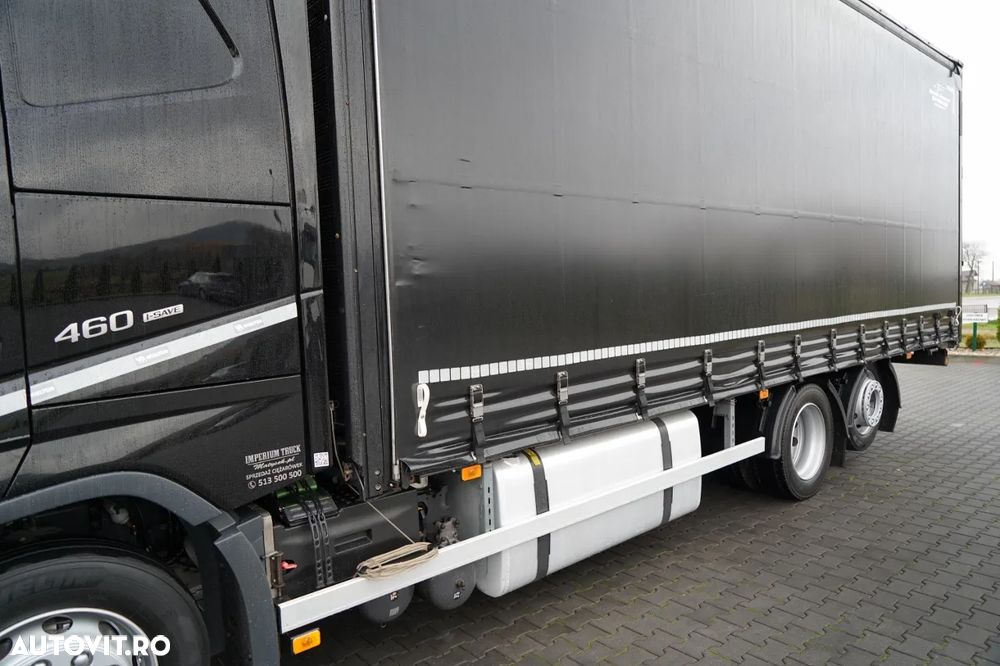 Volvo FH 460 / XXL / Prelată laterală - 7,7 m / 6x2 / Axă rabatabilă și directă / Aer condiționat parcare / - 12
