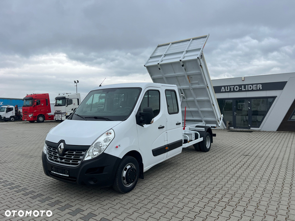 Renault MASTER 130 / DOKA / BRYGADÓWKA 6 MIEJSC / WYWROTKA 3,20M / BLIŹNIAK / HAK 3500KG / Z FRANCJI / STAN BDB / / /