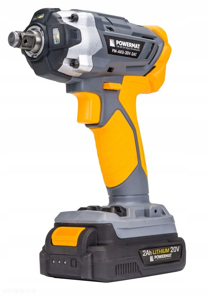 KLUCZ UDAROWY AKUMULATOROWY 20V 350NM 1/2" ADAPTER WALIZKA 4 NASADKI DO KÓŁ - 3