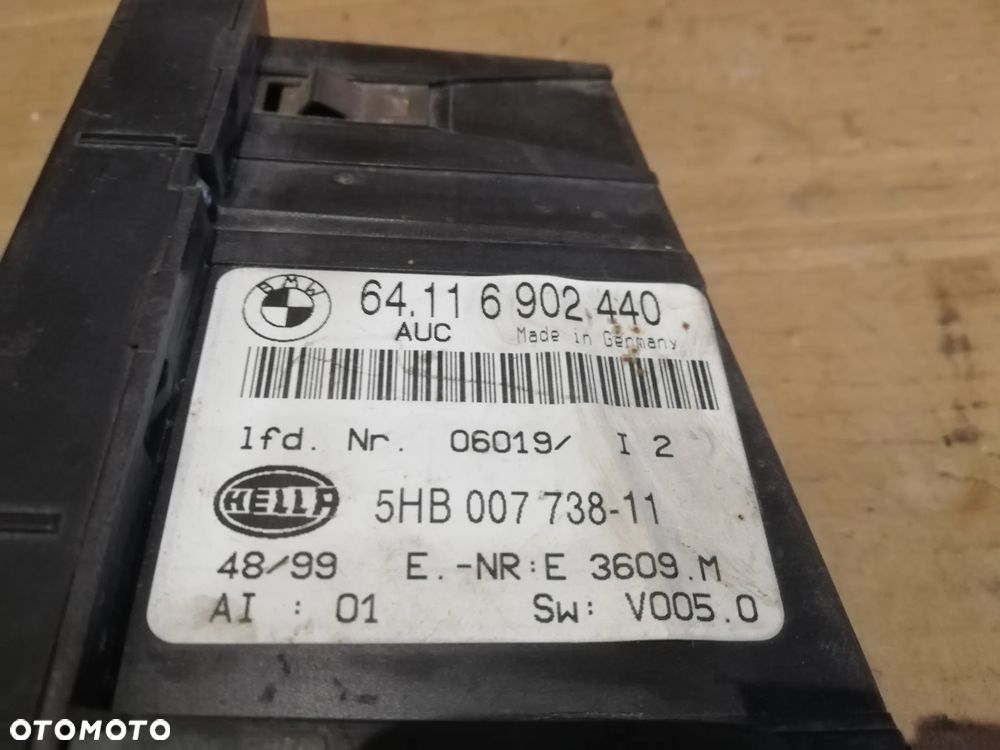 6902440 Panel klimatyzacji do BMW E46 - 2