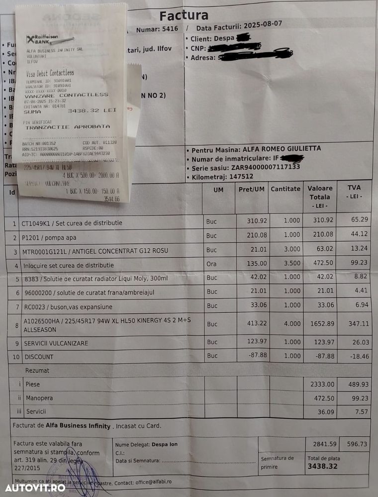 Alfa Romeo Giulietta 1.4 M-Air Distinctive - 6