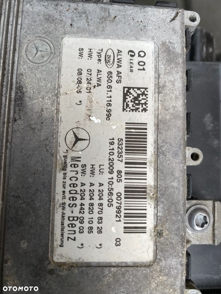 lampa glk w204 bi xenon skrętny lewa kompletna eu cała - 8
