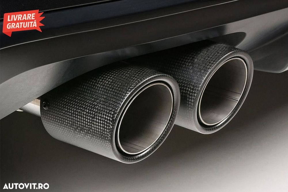 Toba Ornament Evacuare Fibra Carbon Mat Orificiu de admisie 5.8 cm Partea Stanga- livrare gratuita - 13