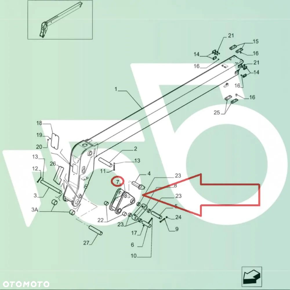 Łącznik adaptacji Kiwak Manitou MLT 845 - 9
