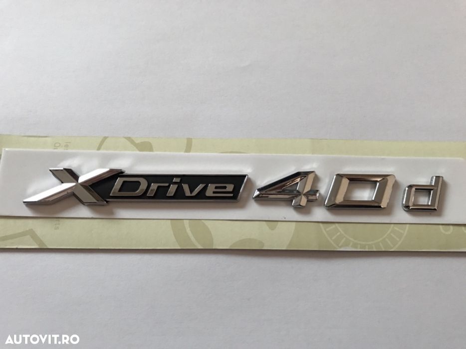 Emblema BMW x-drive 40d lateral,abs - 1