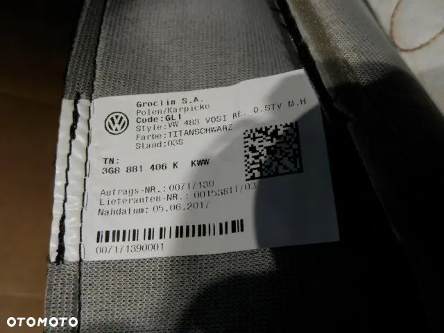 FOTEL FOTELE KANAPA SIEDZISKO BEZ PODNÓŻKA LEWE PRAWE POSZYCIE TAPICERKA SKORA ALCANTARA TITANSCHWARZ VOLKSWAGEN ARTEON 3G8 R LINE ORYGINAŁ KCT - 7