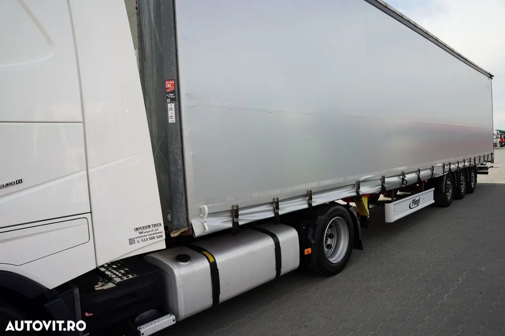 Volvo FH 460 / KIT / I-PARK COOL / MEGA / PLATFORMĂ JOSĂ / + FLIEGL / MEGA CORTINĂ / LOCĂ DIN OȚEL - 7 M / ACOPERIȘ RIDICAT / PLATFORMĂ JOSĂ - 12