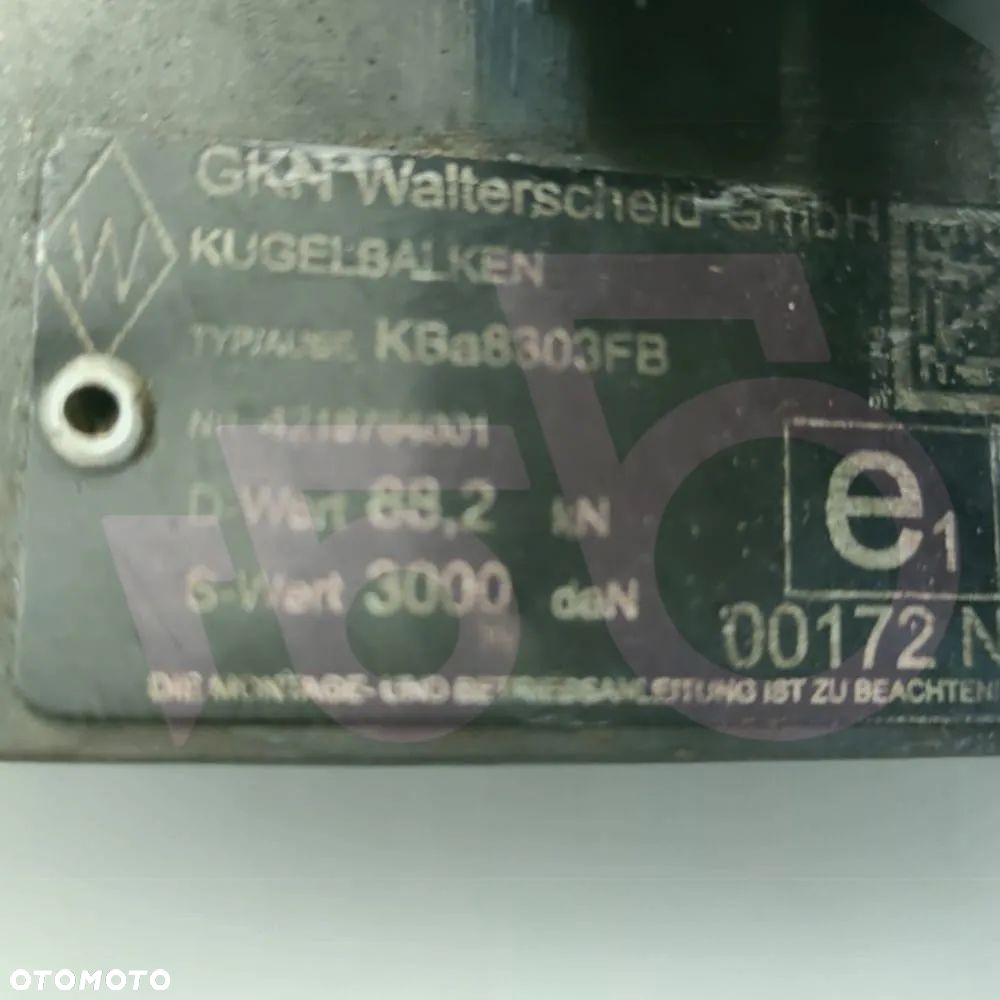 Zaczep Płyta nośna K80 Walterscheid 009606400A11 Claas Arion 660 - 8