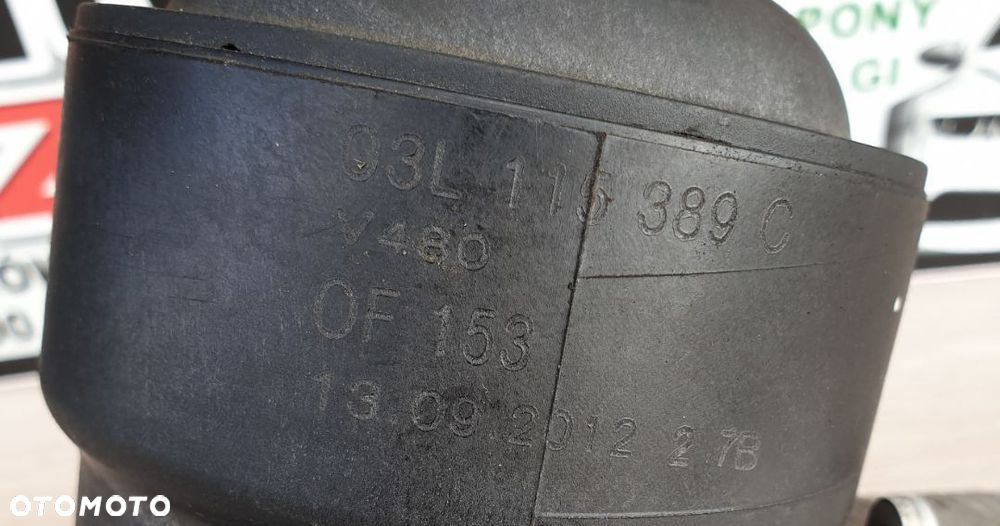 AUDI A3 8P LIFT 1.6 TDI PODSTAWA FILTRA OLEJU 03L117021C 03L115389C - 6