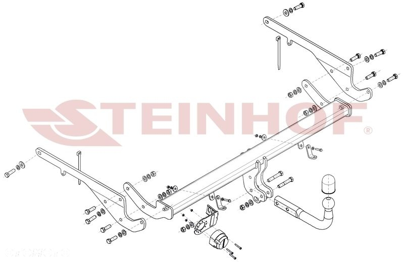 Hak holowniczy + MODUŁ 7PIN do Mazda CX-9 II USA (TC) od 2016 - 2
