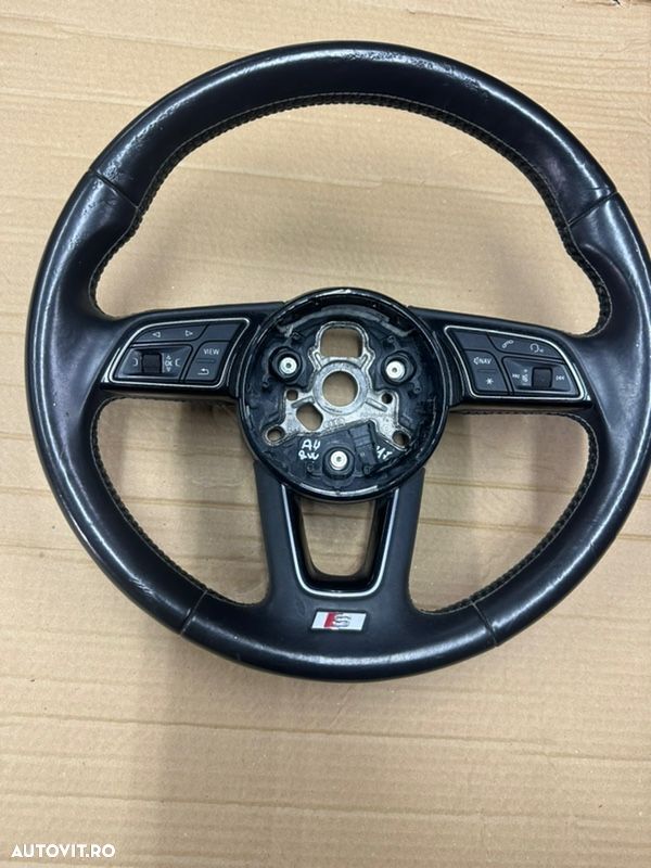 Volan piele cu padele si comenzi AUDI A4, S4 S-Line B9 an 2016-2020 - 1