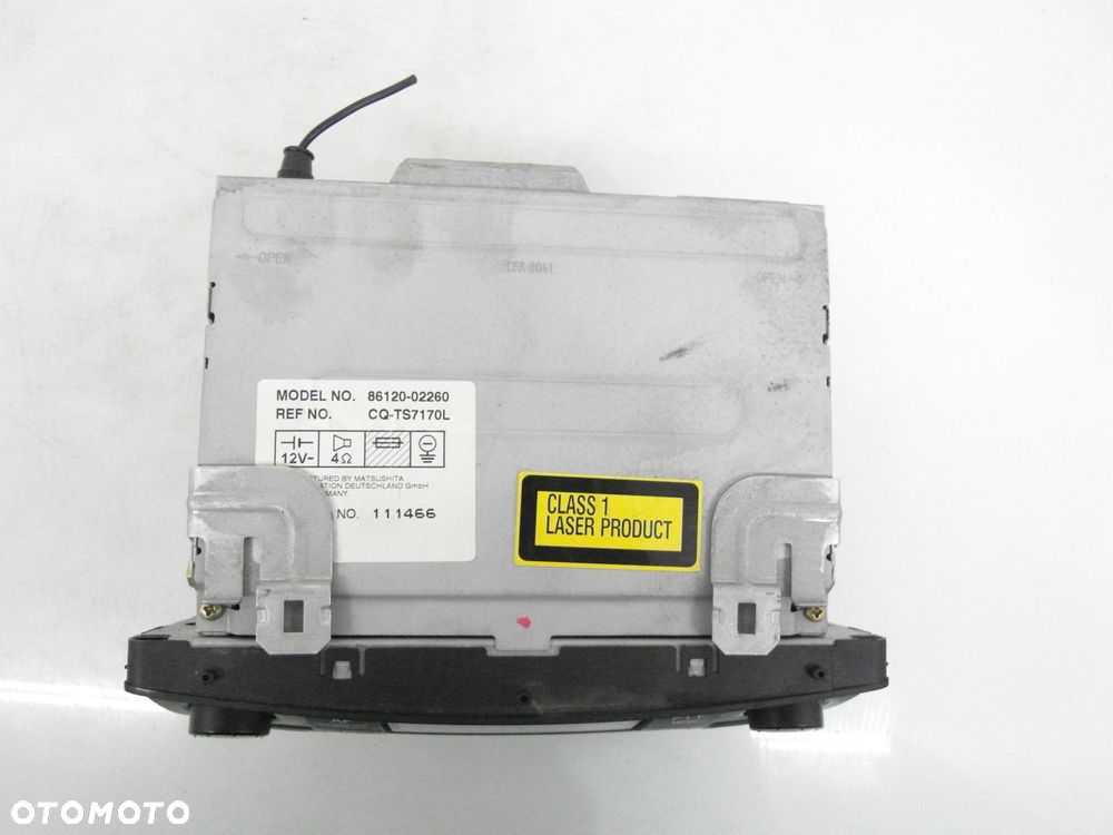 RADIO TOYOTA COROLLA (_E12_) 8612002260 - 9