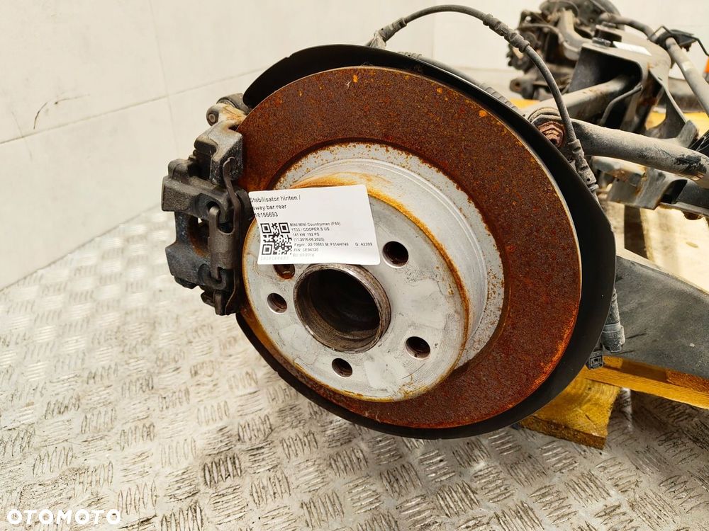 MINI F60 ZAWIESZENIE TYŁ BELKA WAHACZE ZWROTNICA 6853923 6851560 - 7