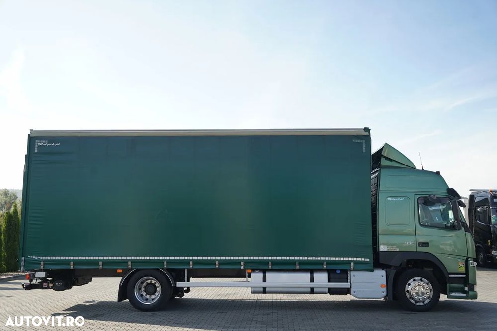 Volvo FM 330 / 4x2 / CAMION RIGID / SUPRASTRUCTURĂ CU PRELATĂ (CURTAINSIDER) - 7,8 m / LIFT HIDRAULIC - 2.000 kg / I-SHIFT / EURO 6 - 7