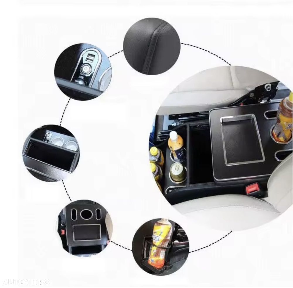 Cotiera Cutie Depozitare Caseta Suport LED Mercedes Vito W447 2014- - 3