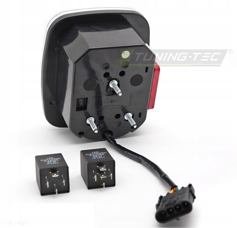 lampy tyl kpl full led tuning clear white jeep wrangler yj sj tj 1991-2006 - 7