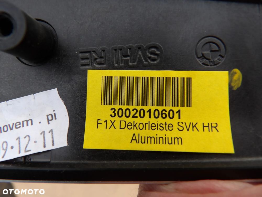 BMW - F12 - KOMPLET LISTEW - DEKORY - ALUMINIUM - 9217408  9197525  9242735  9197526 - 11