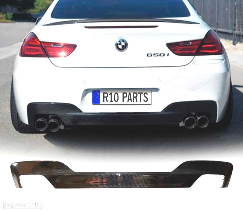 DIFUSOR TRASEIRO BMW F06 F12 F13 11-18 CARBONO - 1