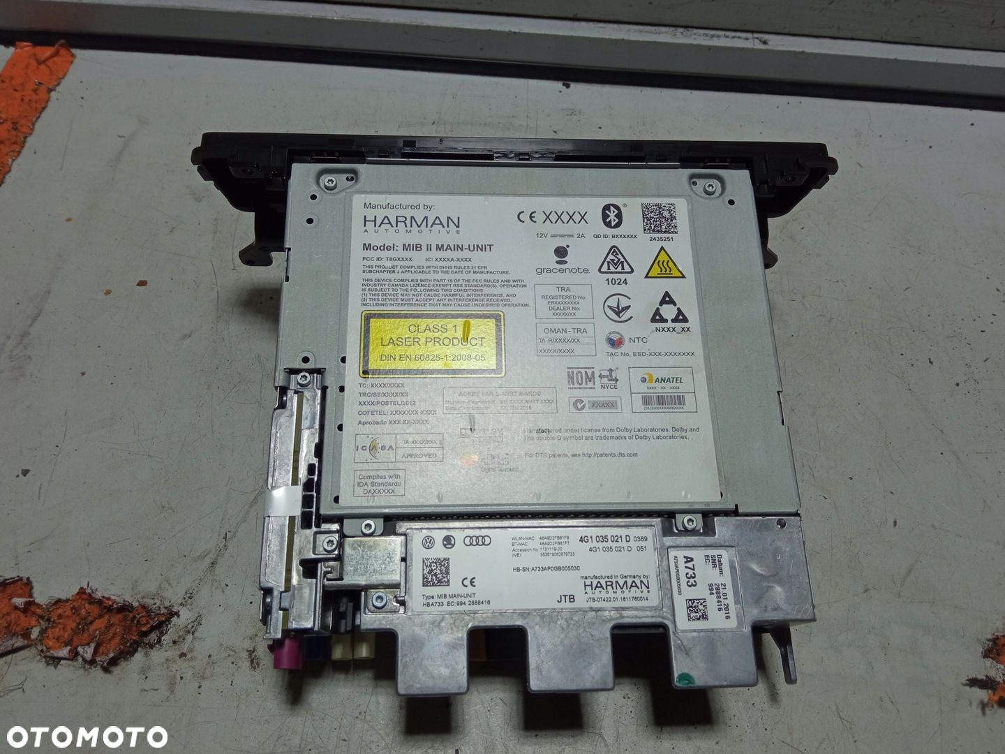 AUDI A6 C7 LIFT CZYTNIK MODUŁ NAWIGACJI HARMAN 4G1035021D - 2