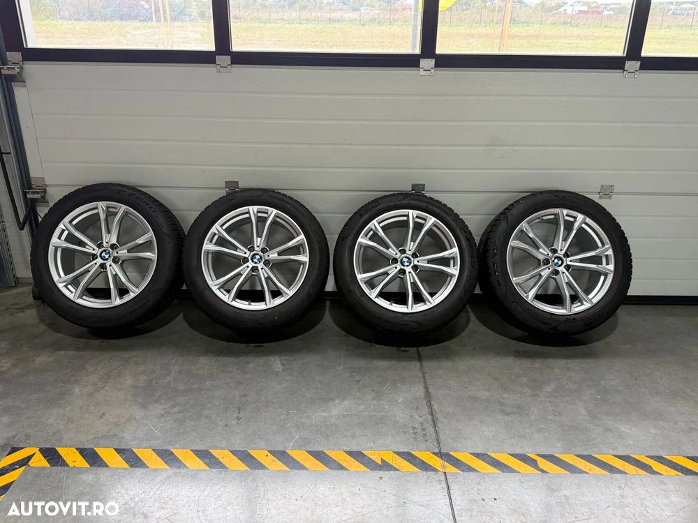 Jante Bmw X3, iX3, X4 , originale, 19 inch cu anvelope iarna Pirelli ca noi - 1