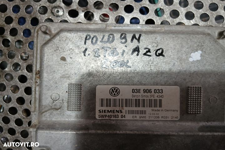 Calculator motor ECU 03E906033 03E906033 Volkswagen VW Polo 4 9N [200 - 3