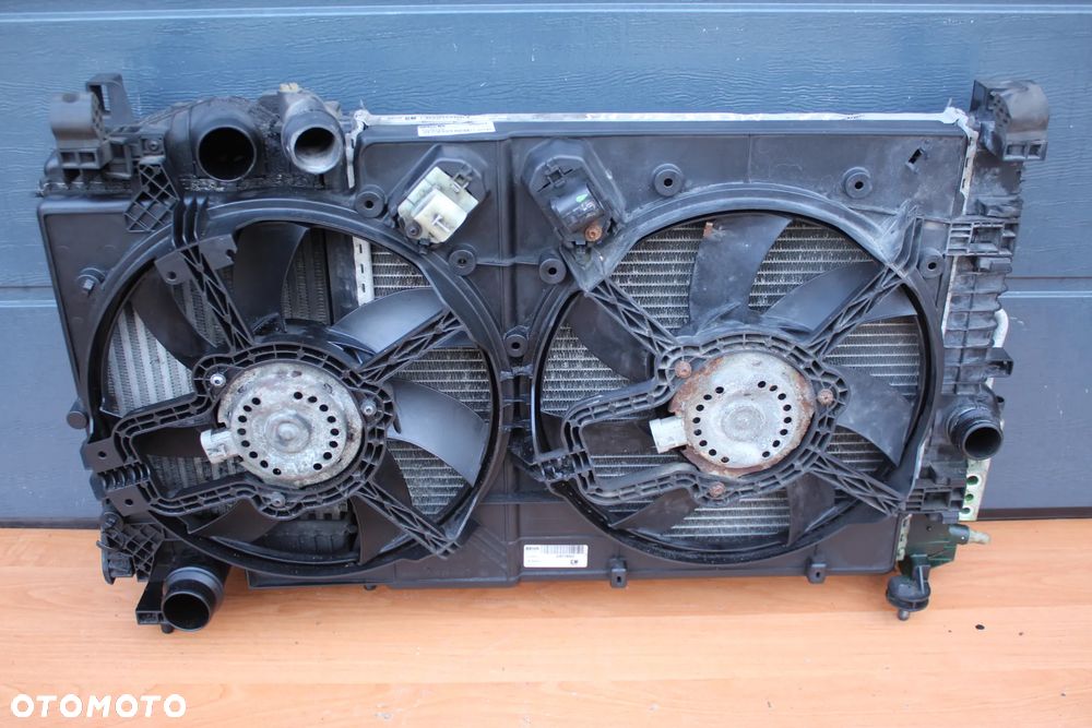KOMPLET CHŁODNIC WODY KLIMATYZACJI INTERCOOLER WENTYLATOR OPEL MERIVA B 1.7 CDTI - 1
