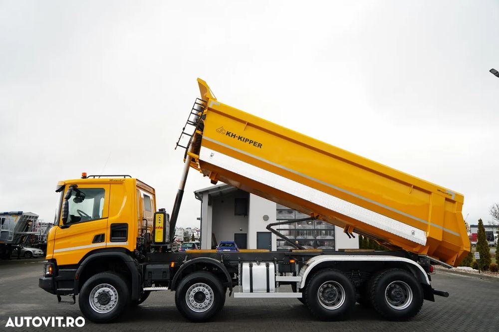 Scania 450 XT / 8x6 / BASCULATOR SPATE / OPTICRUISE / ANVELOPE 100% / EURO 6 - 3