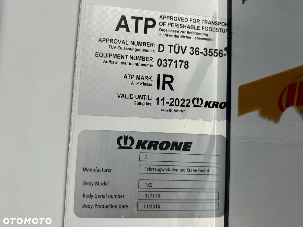 Krone Chłodnia . Thermo King SLXe 400, SAF, Ściana 7 cm - 34