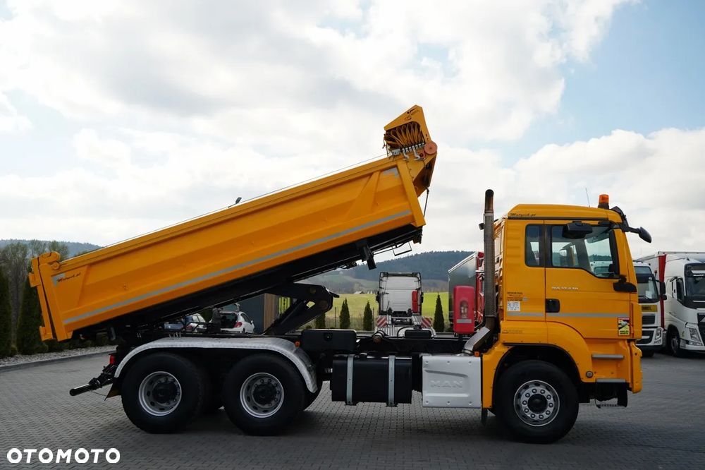 MAN TGS 33.440 / 6X4 / 2 STRONNA WYWROTKA / HYDROBURTA / BORDMATIC / AUTOMAT / EURO 6 - 6