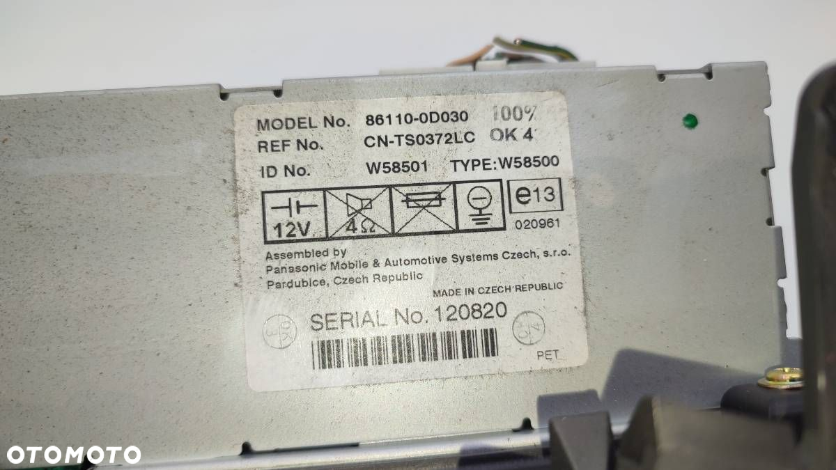 PANEL STEROWANIA NAWIEWU TOYOTA YARIS I 86110-0D030 - 7