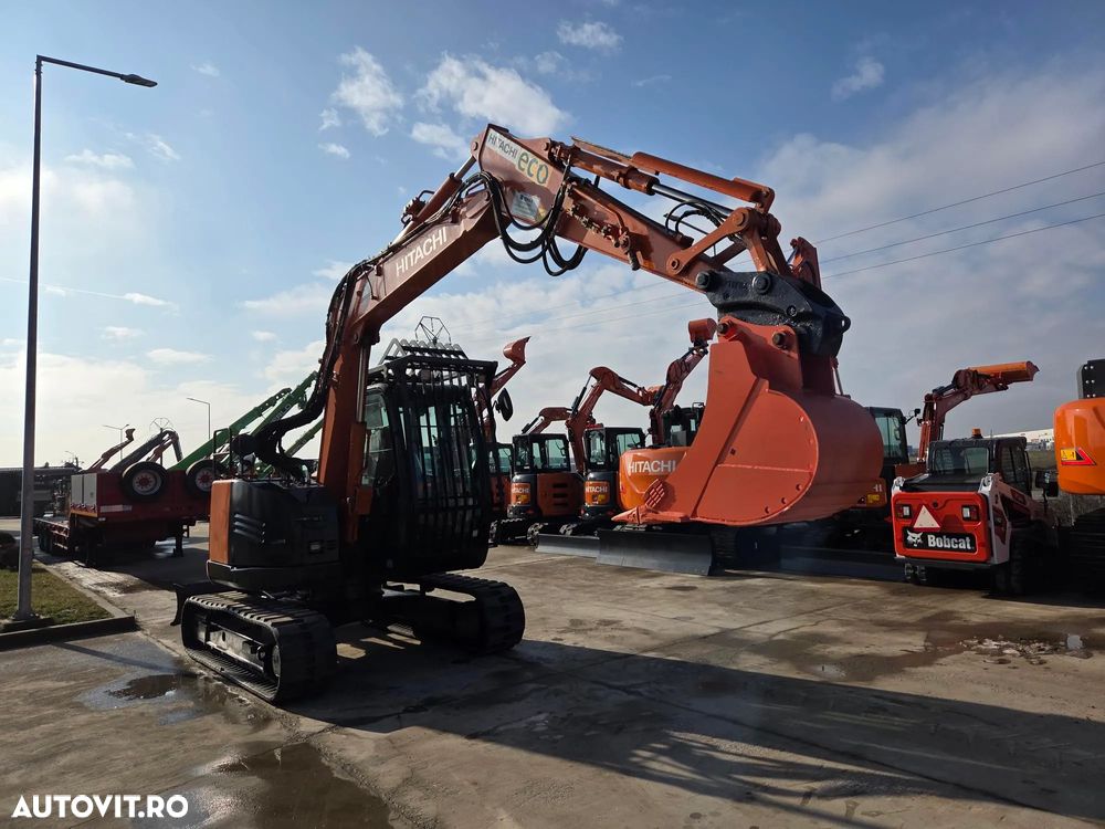 Hitachi ZX85, 8.5t,, 2021, 2.429h, lama,  CUPLA RAPIDA HIDRAULICA+ 3 CUPE NOI, instalatie picon, a doua inst. hidraulica, SENILE CAUCIUC NOI, protectie cabina, posibilitate leasing 4 ani-PROMOTIE 59.900 EUR+TVA - 6