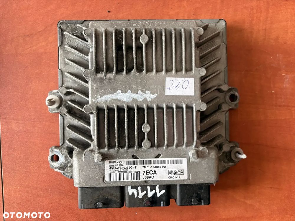 KOMPUTER SILNIKA ECU FORD 5WS40332C-T 7M51-12A650-PA 7ECA - 1