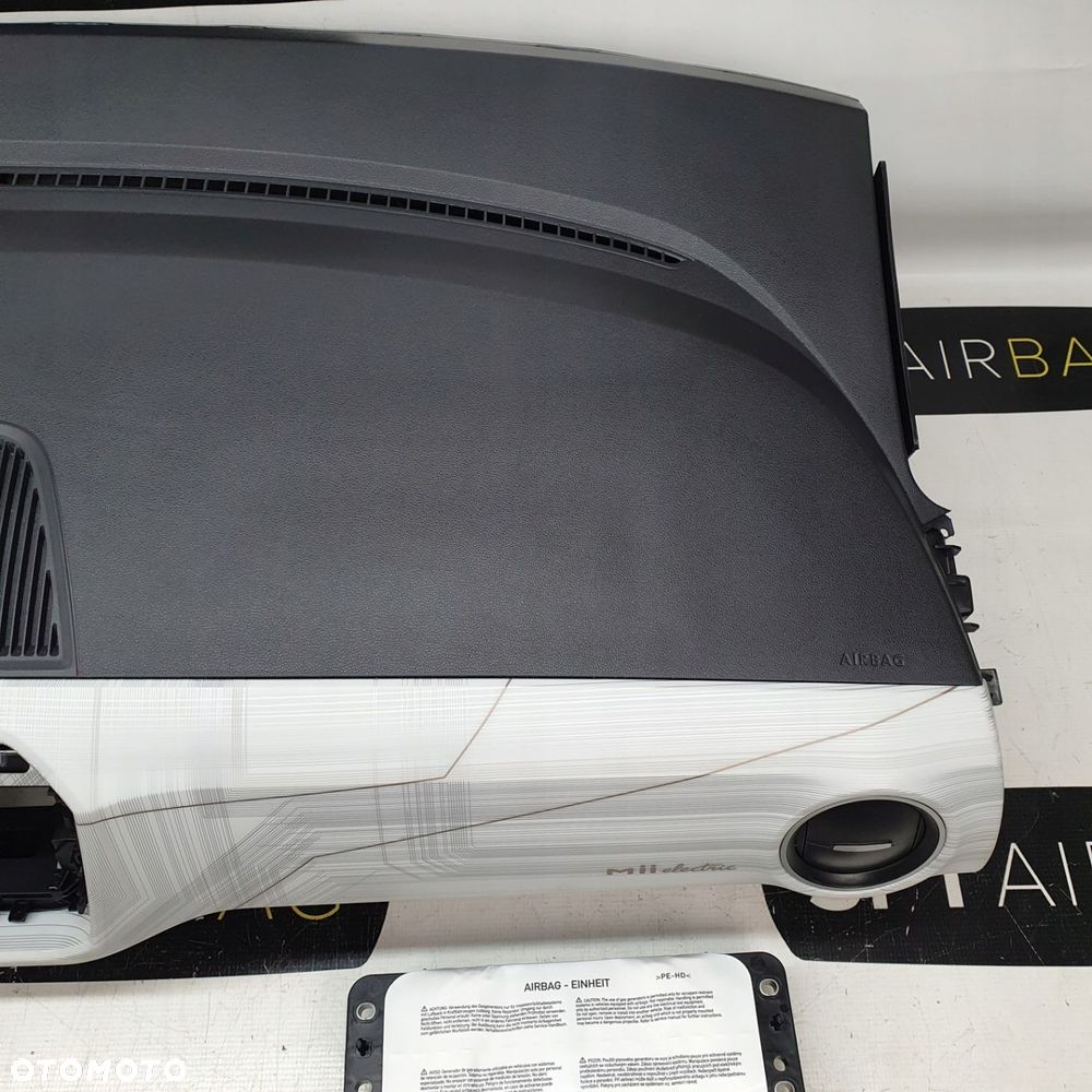 SEAT MII ELEKTRYK DESKA ROZDZIELCZA KONSOLA KOKPIT PULPIT PODUSZKI AIRBAG AIR BAG PASY KIT SET - 4