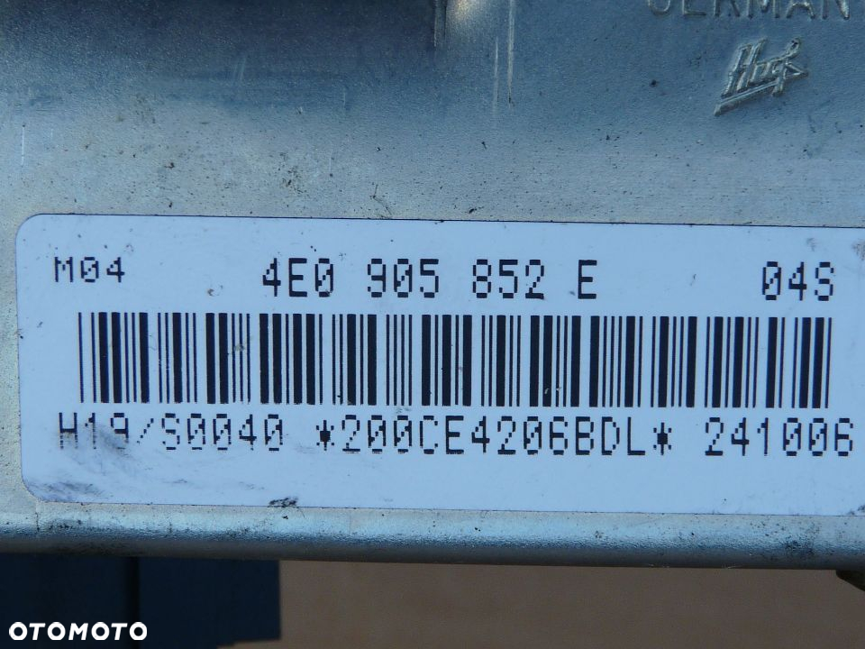A8 D3 KOLUMNA KIEROWNICY  4E0419512E 4E0419501A 4E0419501H 4E0905852E 4E0905852C - 8