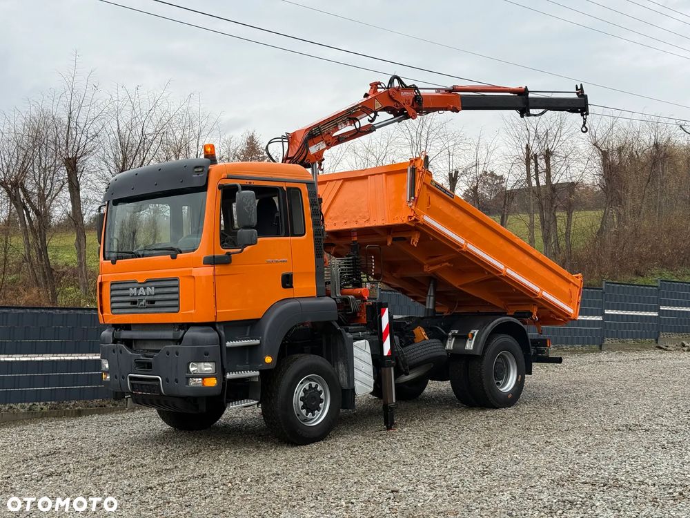 MAN * MAN 18 480 * KIPER WYWROTKA * 4x4 * HDS ATLAS 85* STAN BARDZO DOBRY * Sprowadzony - 1