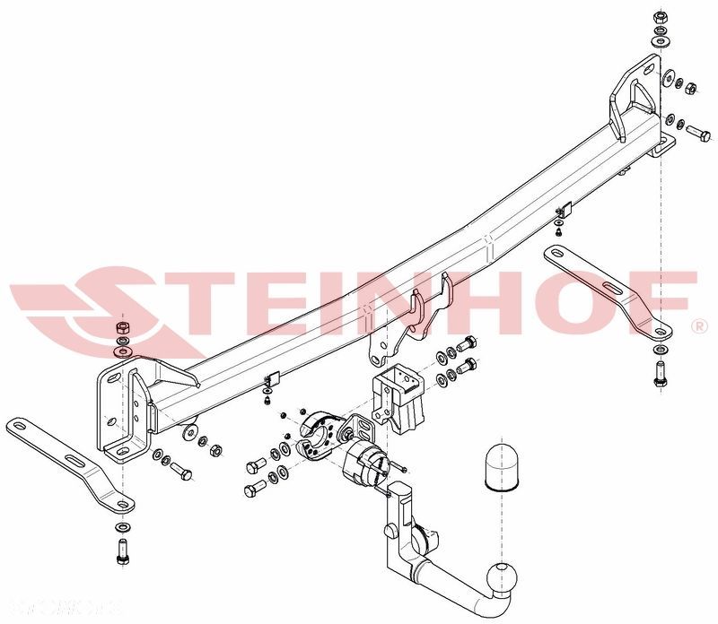 Wypinany hak holowniczy + Moduł 7 pin do Ford Explorer od 2016 do 2019 - 2