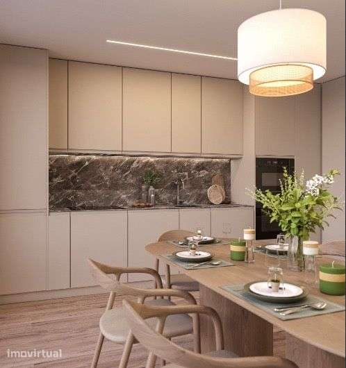 T2+1 novo no último piso com varanda, garagem e condomínio privado - Grande imagem: 2/11