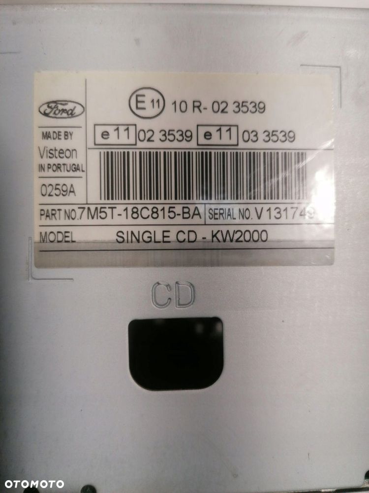 radio cd ramka osłona ford focus mk2 7m5t-18c815-ba - 3