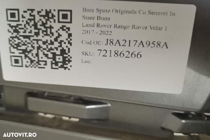 Bara Spate Originala Cu Senzori In Stare Buna   Land Rover  Range Rove - 7