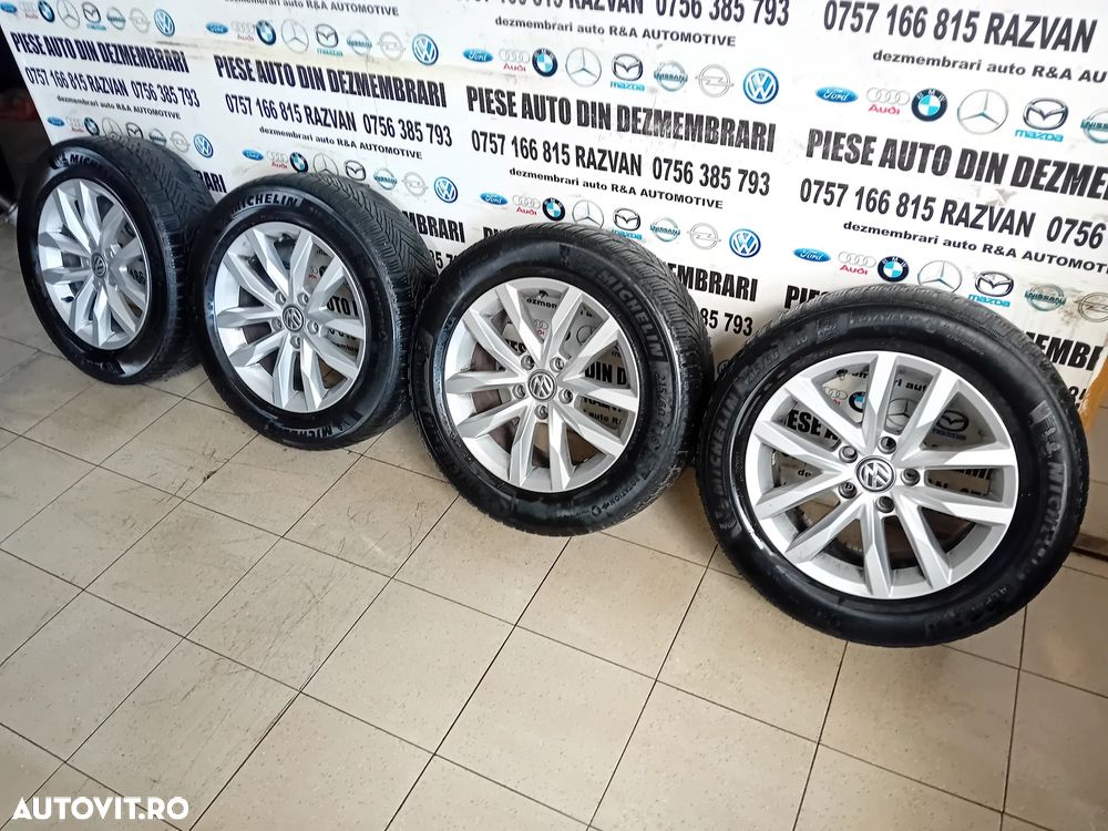 Jante R16 Vw Passat B8 Arteon Touran Caddy Golf 215/60R16 5x112 Anvelope Michelin M+S DOT 2023 - 5